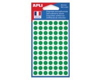 Pastilles adhésives Ø 8 mm couleurs - Pochette de 462 gommettes