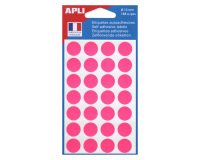 168 Pastilles Adhésives APLI-AGIPA 15mm - Rouge - Lot Pochette
