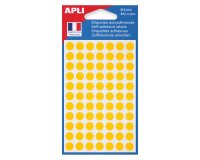 Pastille adhésive Ø 8 mm Agipa 111834 jaune - Boîte de 462
