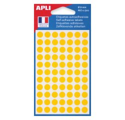 Pastille adhésive Ø 8 mm Agipa 11183 couleur - Boîte de 462