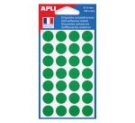 Pastilles adhésives Ø 15 mm couleurs - Pochette de 168 gommettes