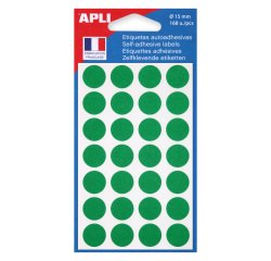 Agipa, 168 coloured round labels, Ø 15 mm