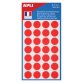 APLI Labels red agipa round 15 mm 168 Pieces