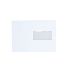 Enveloppe 162 x 229 mm Bruneau 80 g avec fenêtre 45 x 100 mm blanche - Boîte de 500