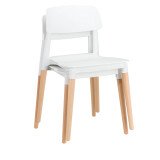 Gb_chaise orea blanc 4 pieds