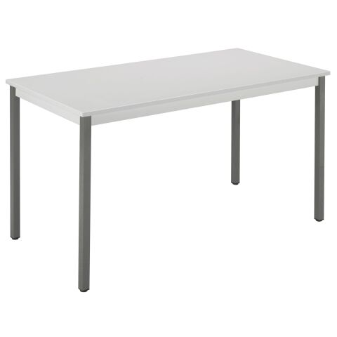 Mesa multiuso Eco 120x60 Tablero en Gris claro patas gris