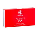 Agrafe Bruneau 24/6 galvanisée – Boîte de 1000