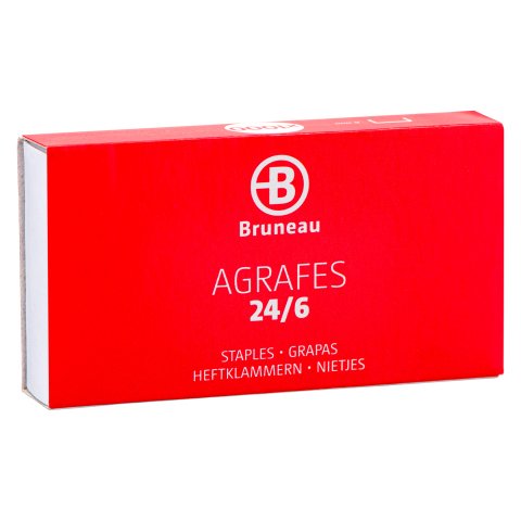 Grapas Bruneau 24/6 galvanizadas Caja de 1000