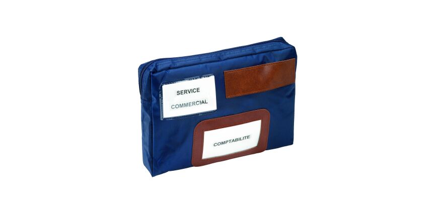 Pochette caisse Alba 28 x 18 cm bleu