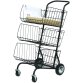 Cart for mail Alba metal lacquered black