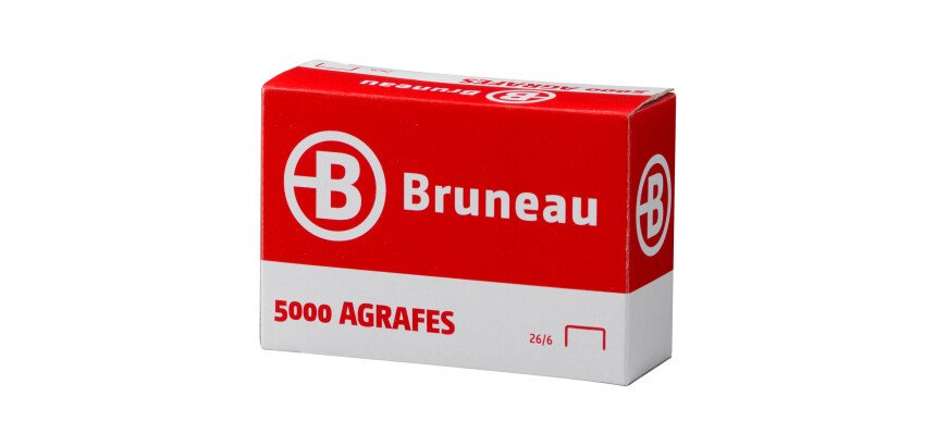 Nietjes Bruneau 26/6 gegalvaniseerd - Doos van 5000