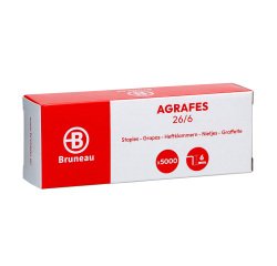 Klammer Bruneau 26/6 verzinkt - Box mit 5000