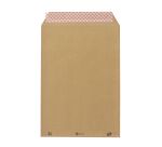 Pochette kraft milleraies brun 229 x 324 mm Bruneau 90 g avec fenêtre 50 x 100 mm - Boîte de 250