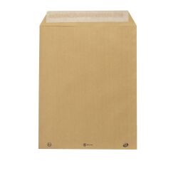 Pochette kraft milleraies brun 260 x 330 mm Bruneau 90 g sans fenêtre - Boîte de 250