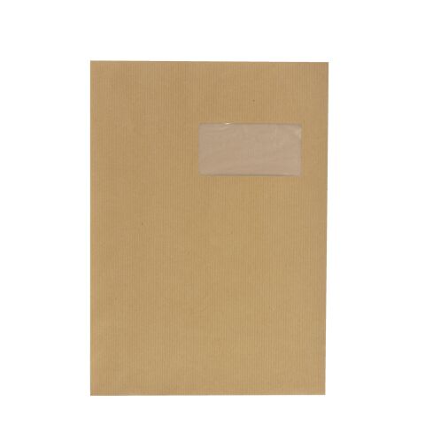 Sobres kraft marrón 229 x 324 mm Bruneau 90 g con ventana 50 x 100 mm - Caja de 250