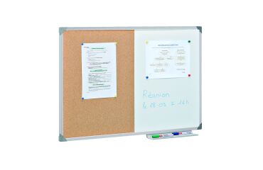 Tablero bi material marco aluminio - 90 x 60 cm