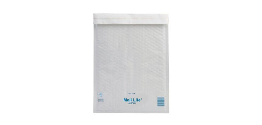 Pochette matelassée kraft blanc 240 x 330 mm MailLite 92 g - Carton de 100