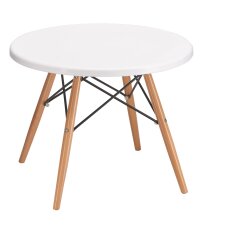 Table basse Orea ronde - plateau blanc