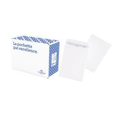 Doos van 250 zak-enveloppen in wit velijn 229x324