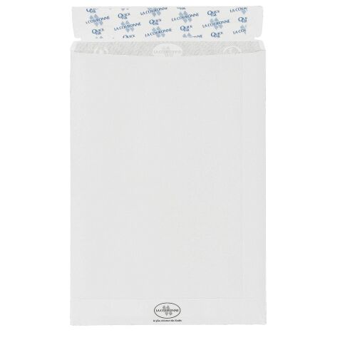 Sleeve white vellum 162 x 229 mm La Couronne 90 g without window - Box of 50