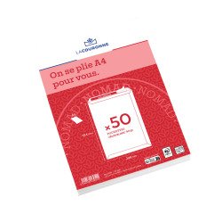 Sobre satinado blanco 90 g La Couronne 229 x 324 mm sin ventana - Caja de 50