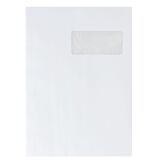 Sleeve white vellum 229 x 324 mm La Couronne 90 g with window 50 x 110 mm - Box von 50