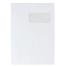 Sleeve white vellum 229 x 324 mm La Couronne 90 g with window 50 x 110 mm - Box von 50