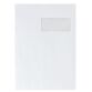 Umschlag weißem Velin 229 x 324 mm La Couronne 90 g mit Fenster 50 x 110 mm - Box von 50