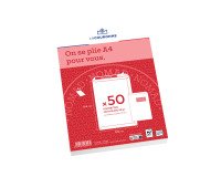 The Crown - White vellum pouch 229 x 324 mm The Crown 90 g with window 50 x 110 mm - Box of 50