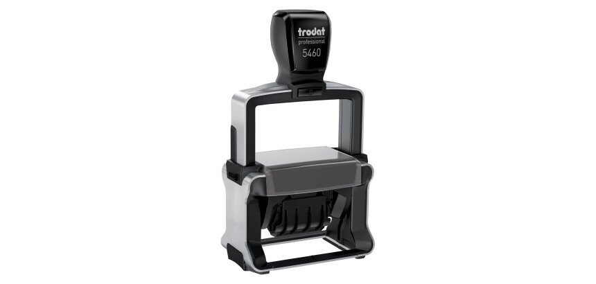 Tampon dateur personnalisable Trodat Professional Line 5460 bicolore - 6 lignes + date