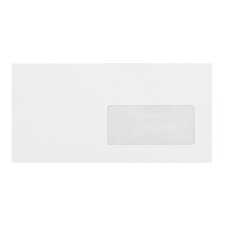 Enveloppe pour mise sous pli automatique 114 x 229 mm La Couronne 80 g avec fenêtre 45 x 100 mm blanche - Boîte de 200