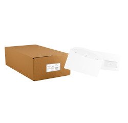Sobre para plegadora automática 114 x 229 mm La Couronne 80 g con ventana 45 x 100 mm blanco - Caja de 200