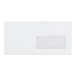 Enveloppe pour mise sous pli automatique 114 x 229 mm La Couronne 80 g avec fenêtre 45 x 100 mm blanche - Boîte de 1000