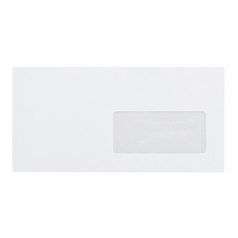 Enveloppe pour mise sous pli automatique 114 x 229 mm La Couronne 80 g avec fenêtre 45 x 100 mm blanche - Boîte de 1000