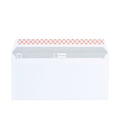 Enveloppe 110 x 220 mm Bruneau 100 g sans fenêtre blanche - Boîte de 500