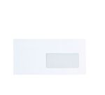 Sobre 110 x 220 mm Bruneau 100 g con ventana 45 x 100 mm blanco - Caja de 500