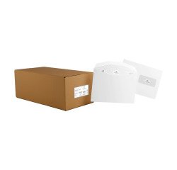 Enveloppe voor automatisch plooien 162 x 229 mm La Couronne 80 g met venster 45 x 100 mm wit - doos van 200