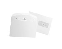 Enveloppe voor automatisch plooien 162 x 229 mm La Couronne 80 g met venster 45 x 100 mm wit - Doos van 1000