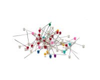Round pinheads colored - box of 80 