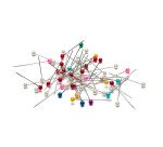 Epingles tête ronde couleur – Boîte de 80