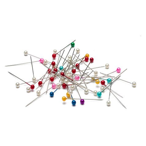 Epingles tête ronde couleur – Boîte de 80