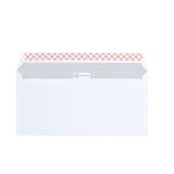 Enveloppe 110 x 220 mm Bruneau 90 g sans fenêtre blanche - Boîte de 500