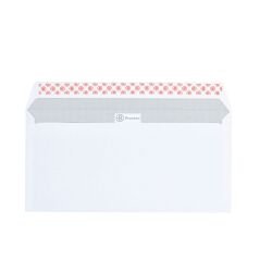 Enveloppe 110 x 220 mm Bruneau 90 g sans fenêtre blanche - Boîte de 500