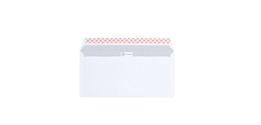 Sobre 110 x 220 mm Bruneau 90 g sin ventana blanco - Caja de 500