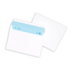 Enveloppe 114 x 162 mm 80 g sans fenêtre blanche - Boîte de 500