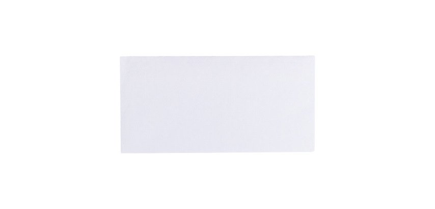 Enveloppe velin La Couronne blanche - 110 x 220 mm - format DL - sans fenêtre - Boîte de 500