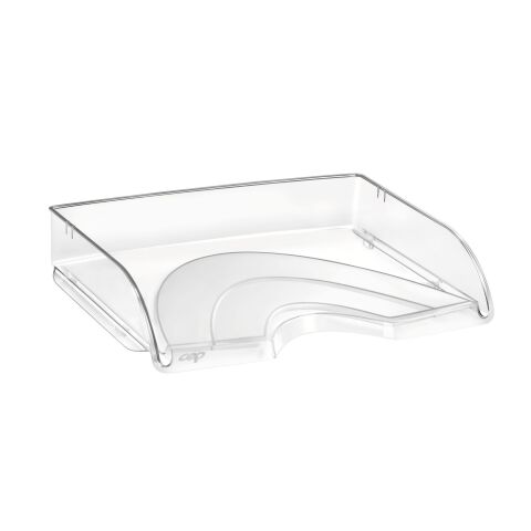 Bandeja de correo apaisada poliestireno cristal
