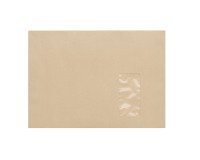 Umschlag 229 x 324 mm Bruneau 90 g mit Fenster 50 x 100 mm Kraft braun - Box mit 500 Stück