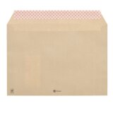 Enveloppe 229 x 324 mm Bruneau 90 g avec fenêtre 50 x 100 mm kraft brun - Boîte de 500