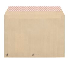 Enveloppe 229 x 324 mm Bruneau 90 g avec fenêtre 50 x 100 mm brun - Boîte de 500